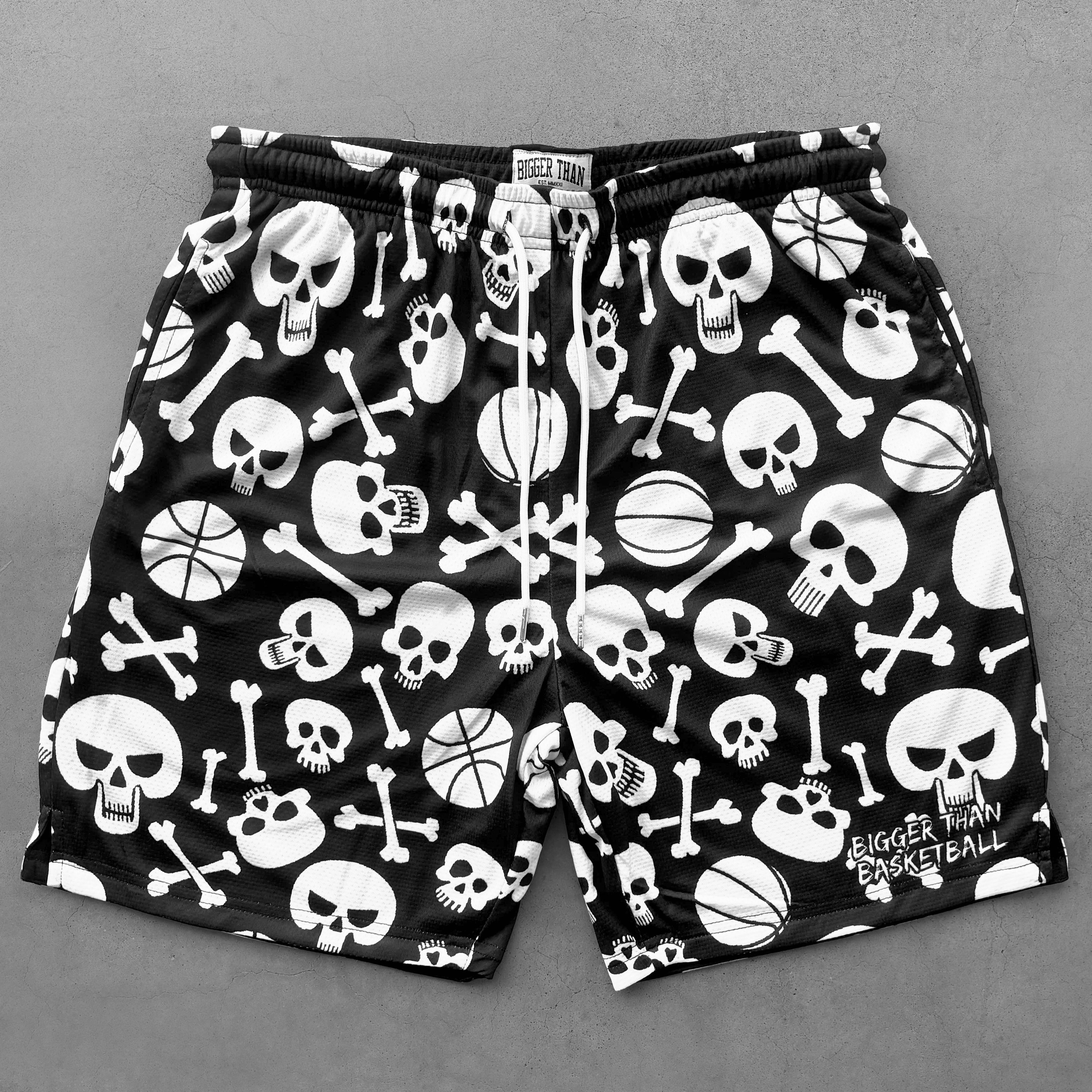 Buckets & Bones - Shorts - Black