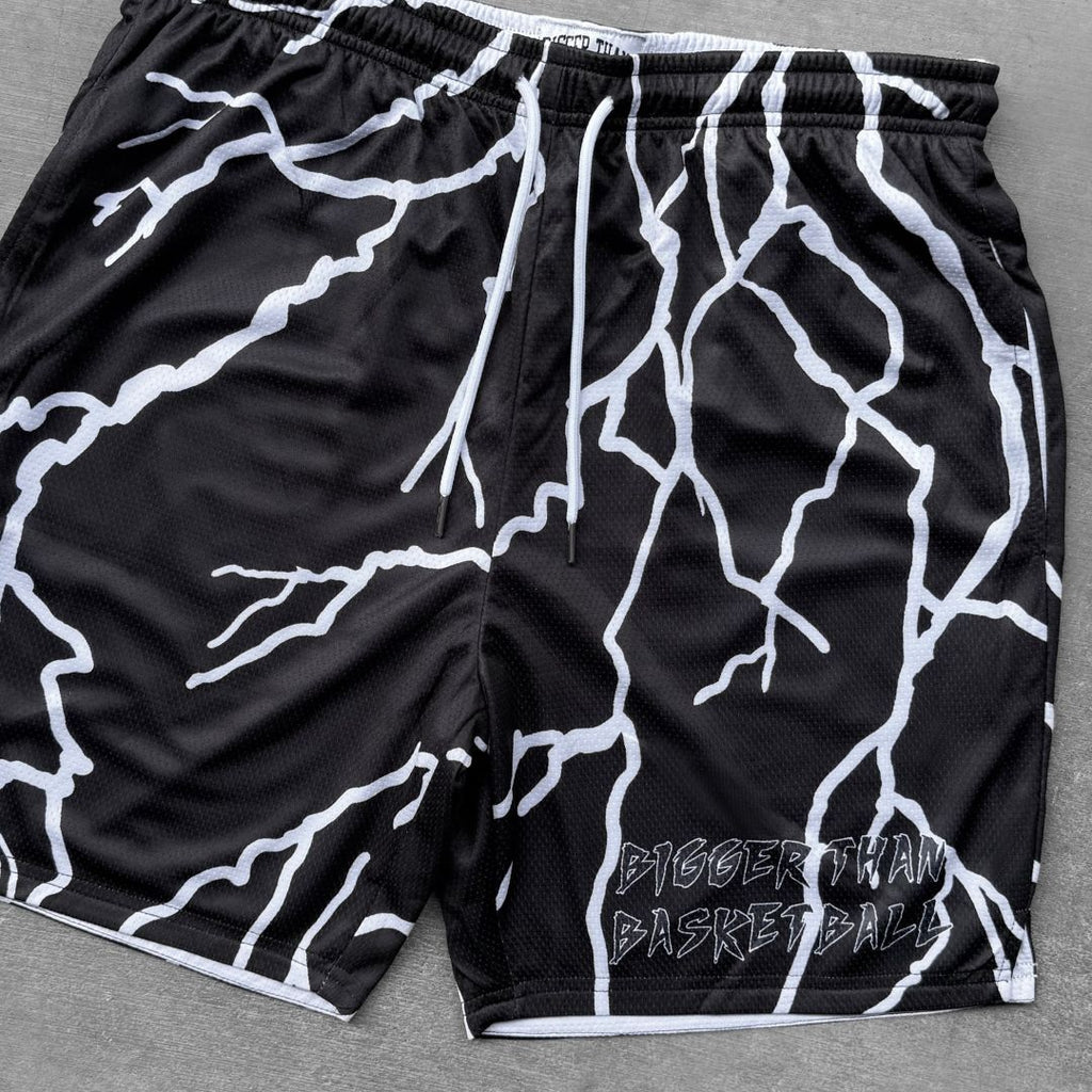 Lightning Strike - Shorts - Black