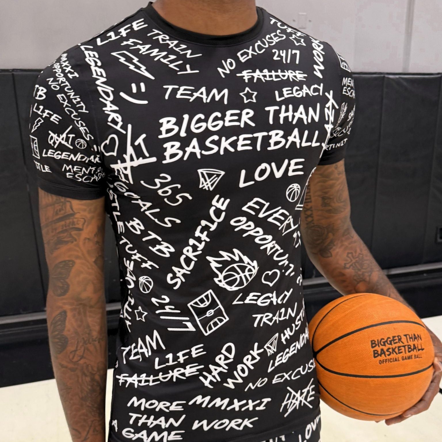 Emotions - Performance Compression T-Shirt - Black