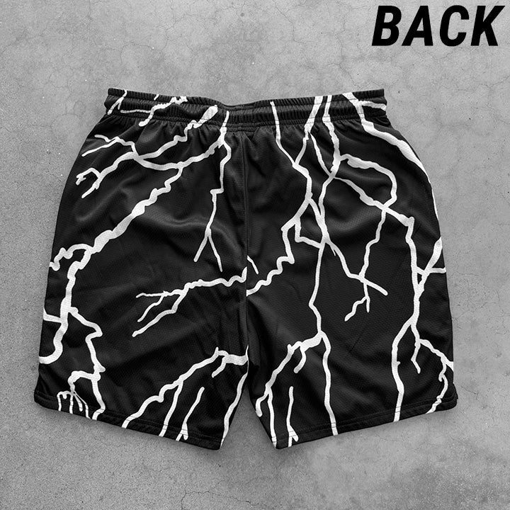Lightning Strike - Shorts - Black