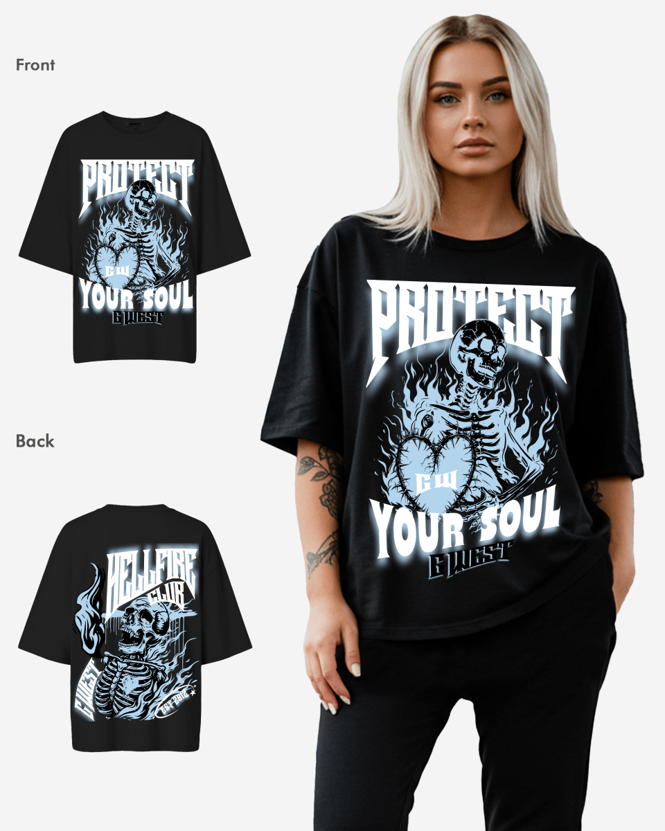 G West Womens protect your soul Oversized tee