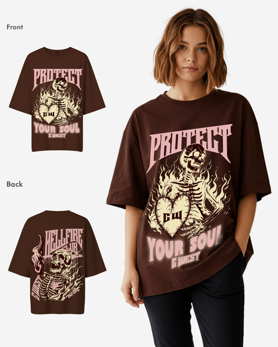 G West Womens protect your soul Oversized tee