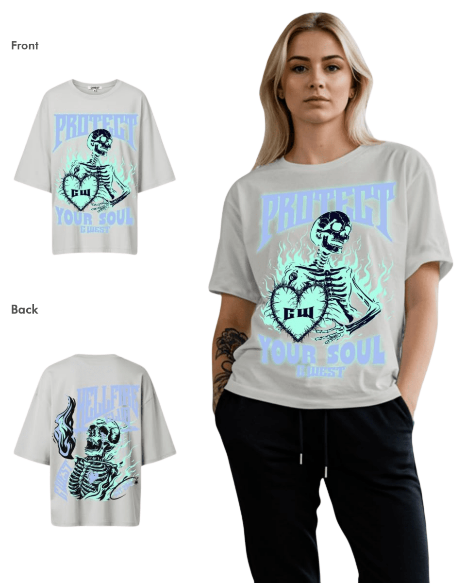 G West Womens protect your soul Oversized tee